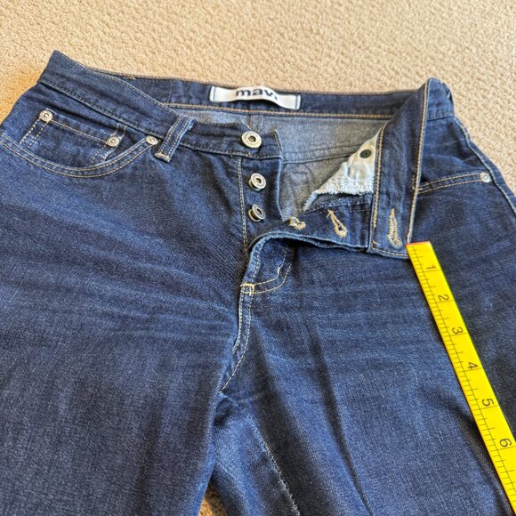 Mavi Jean 136 Molly Flare Y2K Boho Low Rise Button Fly Dark Wash Size 28 - Picture 9 of 16